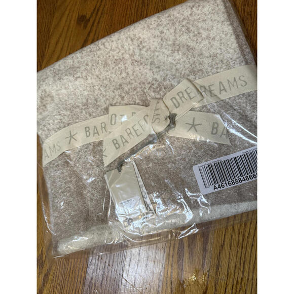 NWT Barefoot Dreams CozyChic Lite Confetti Scarf Cream-Taupe in Bow - Picture 2 of 4
